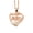 Rose Gold, variant on Women's Mom Love Heart-Shaped Opal Copper Zircon Necklace
