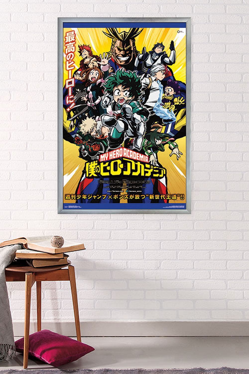 My Hero Academia - Key Art Wall Poster, 22.375" x 34", Framed