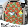 thumbnail image 5 of Pofeuu Hand Drawn Strawberry Print 2 Pack PU Leather Kick Mat Back Seat Protector, Universal Car Seat Back Organizer, Waterproof Backseat Protector For Most Car, 5 of 8