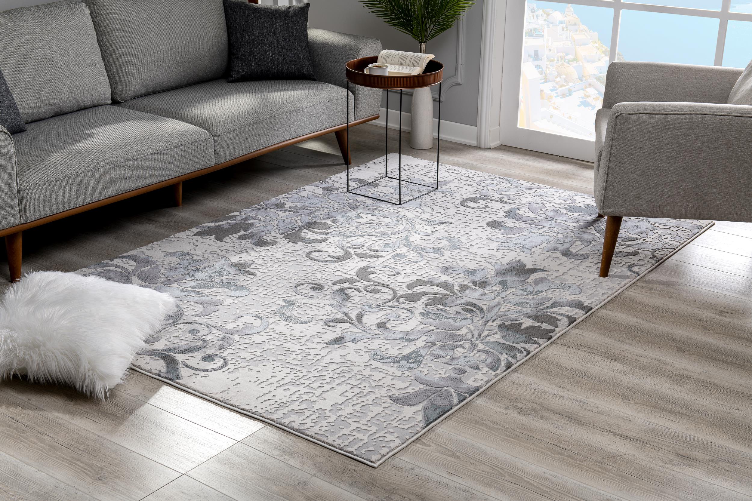 Rug Branch Oasis Collection Modern Floral Area Rug