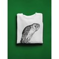 thumbnail image 3 of Owl Pencil Drawing Sweatshirt Men -Image by Shutterstock, Male Medium, 3 of 4