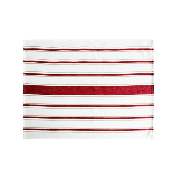 Cotton Woven Striped Tea Towel Set of 4 Super Absorbent Soft Kitchen Dish Cloths for Drying Dishes Cleaning Countertops Lint Free Quick Dry 13x8 Inches