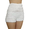 thumbnail image 1 of Malco Modes Bragas con volantes sexy para mujer Tanga Dance Bloomers Sissy Booty Shorts (mediano, blanco) Malco Modes N20-WH-MED, 1 of 1