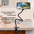 thumbnail image 3 of Selfdee Soporte Para Teléfono Celular Soporte Perezoso Giratorio De 360 ​​Grados Universal Flexible Brazos Largos Montaje Con Clip Soporte Para Teléfonos Con Cuello De Cisne Para Cama Brazo Flexible A, 3 of 5