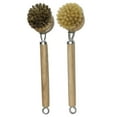 thumbnail image 5 of deevoka 2 Piece Dishwashing Brush Set with Handle, Dishwasher Scrubber, Kitchen Scrubber sisal and horse hair, 5 of 9