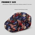 thumbnail image 4 of Chririnla 4th of July Flat Cap Featuring American Flag Floral, Soft Retro Polyester Forward Cap for Driving Outdoor, 4 of 4