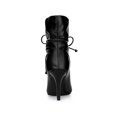 thumbnail image 2 of BLISSFUL STEP Women's Pointed Toe Drawstring Pull on Stiletto Heel Ankle Boots, 2 of 8