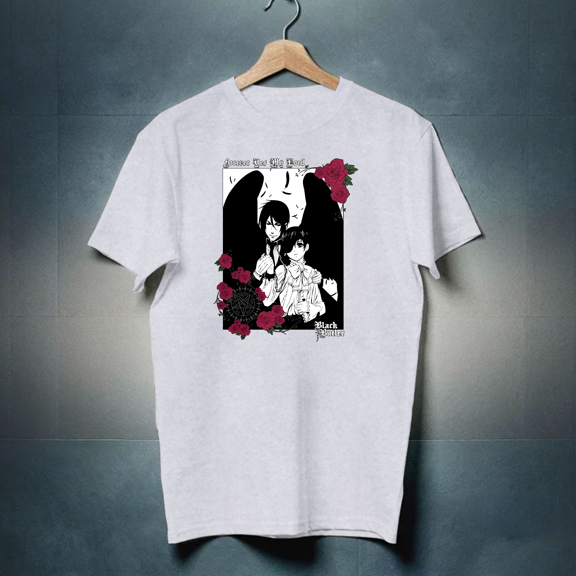 Black Butler Sebastian & Ciel Roses T-Shirt