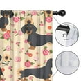 thumbnail image 4 of Blackout Kids Curtains,Dachshund and Flower Childrens Insulated Curtains Set Of 2,Bedroom Essentials,Toddler Room Decor 42x84in(106x213cm), 4 of 4