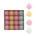 thumbnail image 2 of Seyotauo 16 Pcs Velvet Christmas Ball Ornaments -Flocked Shatterproof Christmas Tree Decorations Plastic Xmas Decorative Hanging Ornaments for Xmas Home Decor,4 Style, 2 of 7
