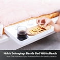 thumbnail image 5 of Bedside Shelf for Bed, Bedside Tray Table Under Mattress for Box Spring Bed/Plate Bed/Platform Bed, Small Bed Tray Nightstand Shelf Bedside Caddy for College Dorm Bed (Bedside Shelf 12.9"), 5 of 16