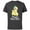 Charcoal, variant on Disney Aladdin Sultan Royal Dad Bod - Short Sleeve Cotton T-Shirt for Adults - Customized-Black