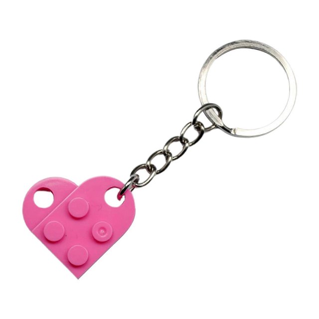 Porte-Clés Cœur en Briques Parfait Cadeau de la Saint-Valentin