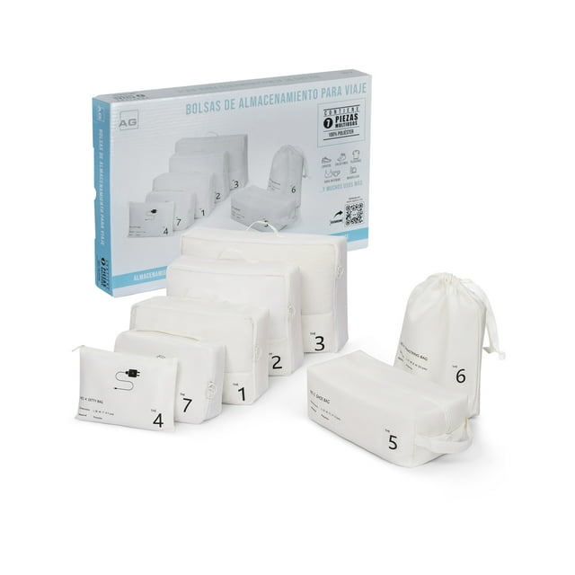 Set Organizador AGBOX de 7 Bolsas Ideal para viaje