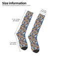 thumbnail image 3 of Bingfone Compression Socks for Women and Men Long Socks for Running Athletic Cycling Nurse-Colorful Butterfly1, 3 of 8