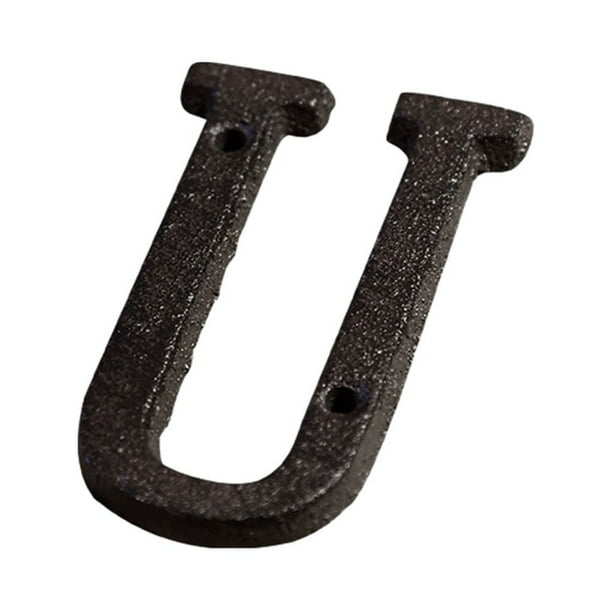 Cateissary Letras de metal fáciles de instalar Números de casa Amplia aplicación Decoración de puertas Puerta impecable B17--U Type1 NO1