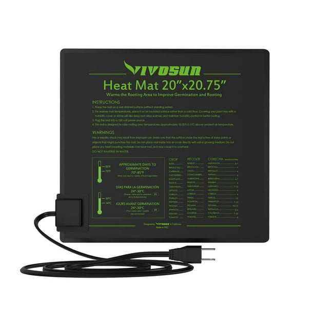 VIVOSUN Waterproof Seedling Heat Mat 20x20.75 inch