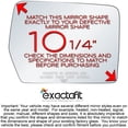 thumbnail image 2 of exactafit 8616R Passenger Side Mirror Glass Replacement Fits 2011-2014 Ford F150 Right Hand 3m Adhesives, 2 of 5