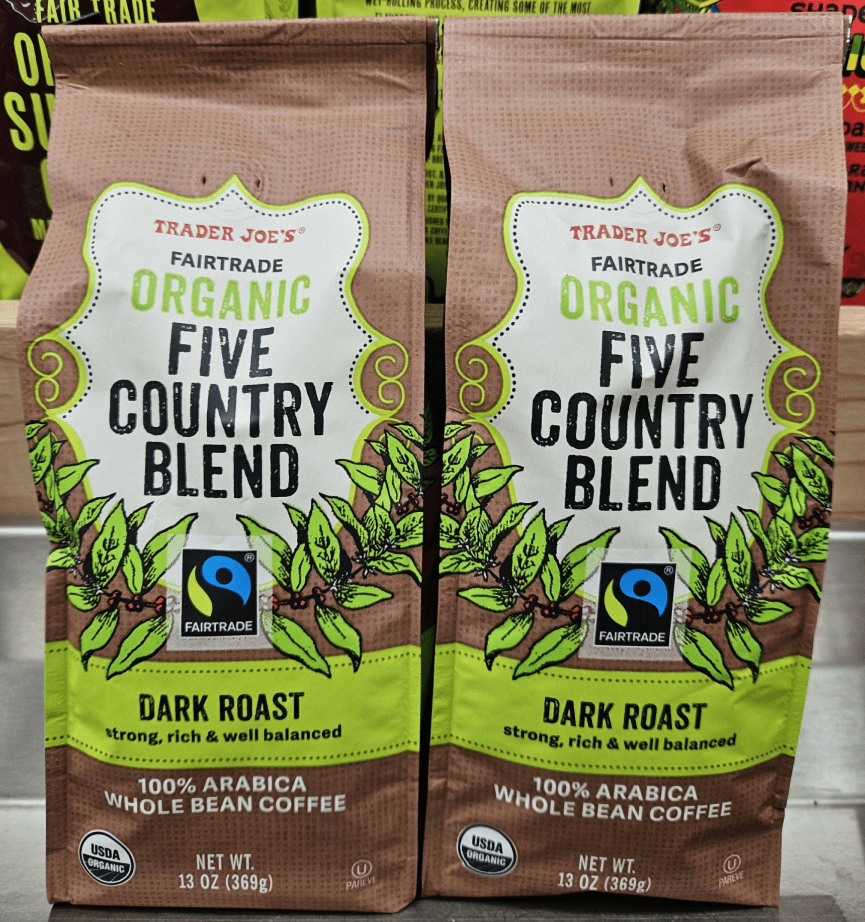 Trader Joe's Organic Fair Trade Shade Grown Ethiopian Medium Dark