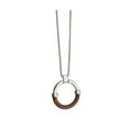 thumbnail image 6 of Circles Pendant Amber Splicing Long Necklace Lightweight Comfortable Clavicle Chain Jewelry for Daily Party Wear, 6 of 8