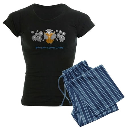 CafePress - Woolly Moo In Sheeps Clothin - Women s Dark Pajamas