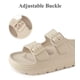 thumbnail image 5 of Sandalias con plataforma Haifago para mujer, con soporte de arco, toboganes de verano, 5 of 6