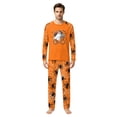 thumbnail image 2 of Family Halloween Pajama Set Long Sleeve Crew Neck, Soft Halloween Family Pajamas with Ghost Bicycle Print, Spooky Matching Halloween Pajamas Sleepwear, 2 of 4