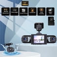thumbnail image 3 of SharkTRUE Wireless Dashcam Front and Rear Camera System, Channel Full Coverage Dash Cam,Rechargeable P Dash Cam No Wires,App Control Dashs Cams with Adjustable Lenses and Night Vision, 3 of 10