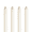 Natural White, variant on Taper Candles 10'' Colored Candle Sticks Set of 4 | Vanilla Cream Scented, Natural Soy Wax | Home Decor Kitchen Decor Wedding Decorations (Natural White)