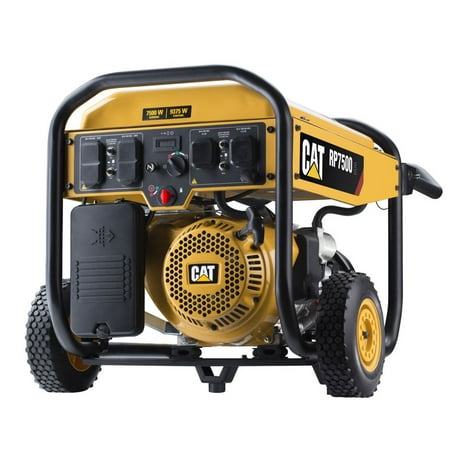 CAT RP7500 E 7500 Watt OHV Portable Electric Recoil Job Site Gas (Best Rated 7500 Watt Generator)