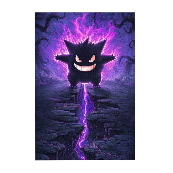 Gengar 300 Piece Puzzles, Wooden Jigsaw Puzzle, Fun And Challenging Family Games