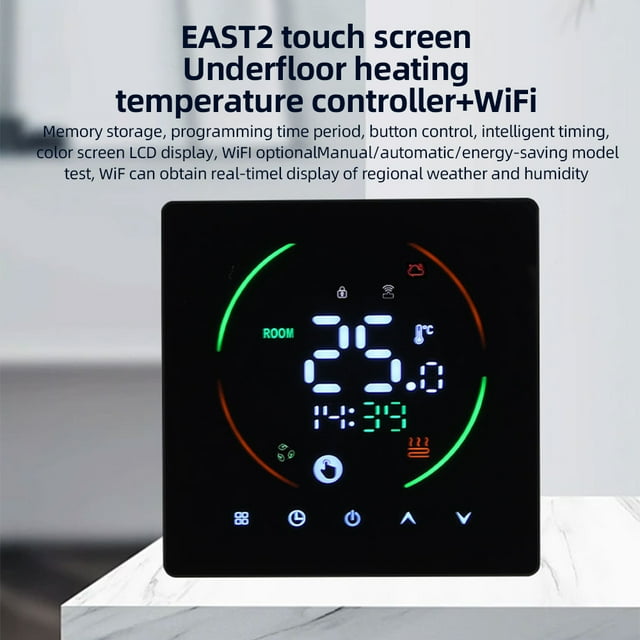 Home Smart Thermostat for Home 3A Water Heating Weekly Programmable Temperature Controller LCD Display Digital Intelligent Wall Thermostat
