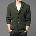 thumbnail image 4 of 2023 Vintage Mens Sweater Autumn Winter Knitted Men Cardigan Sweater Long Sleeve Casual Coats Jacket Mens Clothing Streetwear, 4 of 5