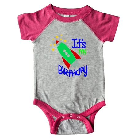 

Inktastic It s My Birthday Rocket Ship Gift Baby Boy or Baby Girl Bodysuit