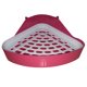 thumbnail image 1 of Greeniant Orinal geométrico para mascotas, caja de ropa de cama de esquina para inodoro de hámster, animales pequeños, Color de inodoro de plástico, Aseo de mascotas rosado Greeniant JJ15890-02, 1 of 6