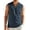Navy Blue, variant on COOFANDY Sleeveless Button Down Shirts Men Casual Beach Tank Top Summer Tank Shirt Linen Henley Tanks