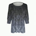 thumbnail image 4 of Godom Womens Tops Casual 3/4 Sleeve Shirts Crew Neck Loose Casual Blouses Floral Print Tshirts, 4 of 5