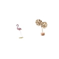 thumbnail image 6 of CoudarTitie Flamingo Leaf Resin Metal Bird Statue Modern Art Sculpture Creative Nordic Figurine Home Decor Abstract Ornament for Garden Table Party, 6 of 8