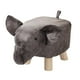 thumbnail image 1 of Taburete otomano Reposapiés Estable en forma de animal Patas de madera Antideslizante Taburete portátil Toliet Taburete para cambiar zapatos para sala, 1 of 9