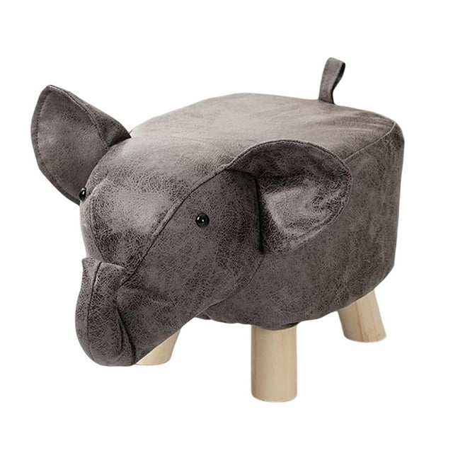 Taburete otomano, taburete ergonómico con almohadillas antideslizantes, patas de madera portátiles, taburete para inodoro, taburete para sala de juego