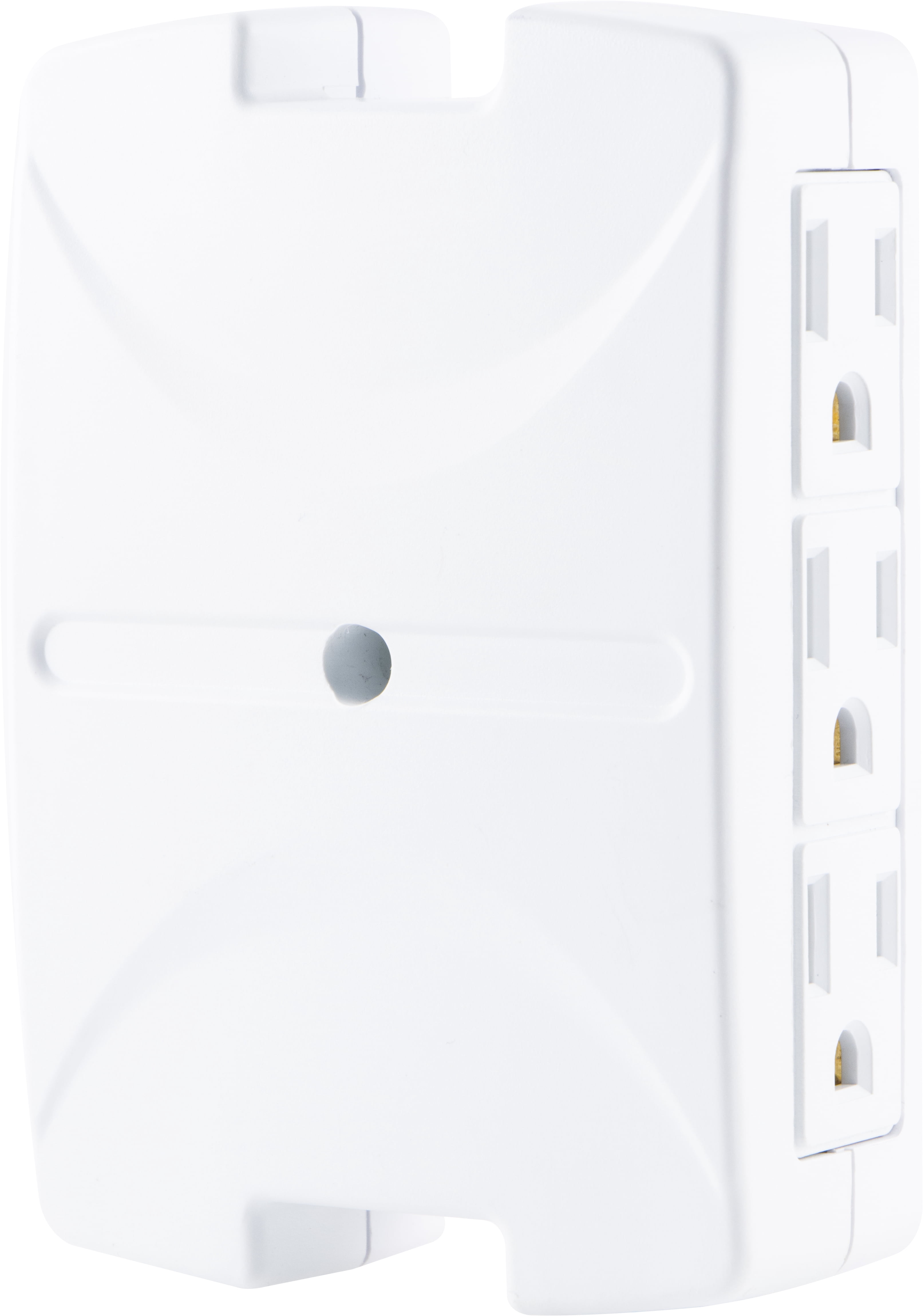 Philips 6-Outlet Wall Adapter, Side-Access Outlets, White, SPS1060T/17