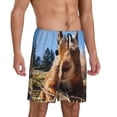 thumbnail image 6 of Mens Pajama Shorts, Close-Up Curious Squirrel Sleep Shorts Men Pajama Bottoms Lounge PJ Shorts with Pockets, 6 of 6
