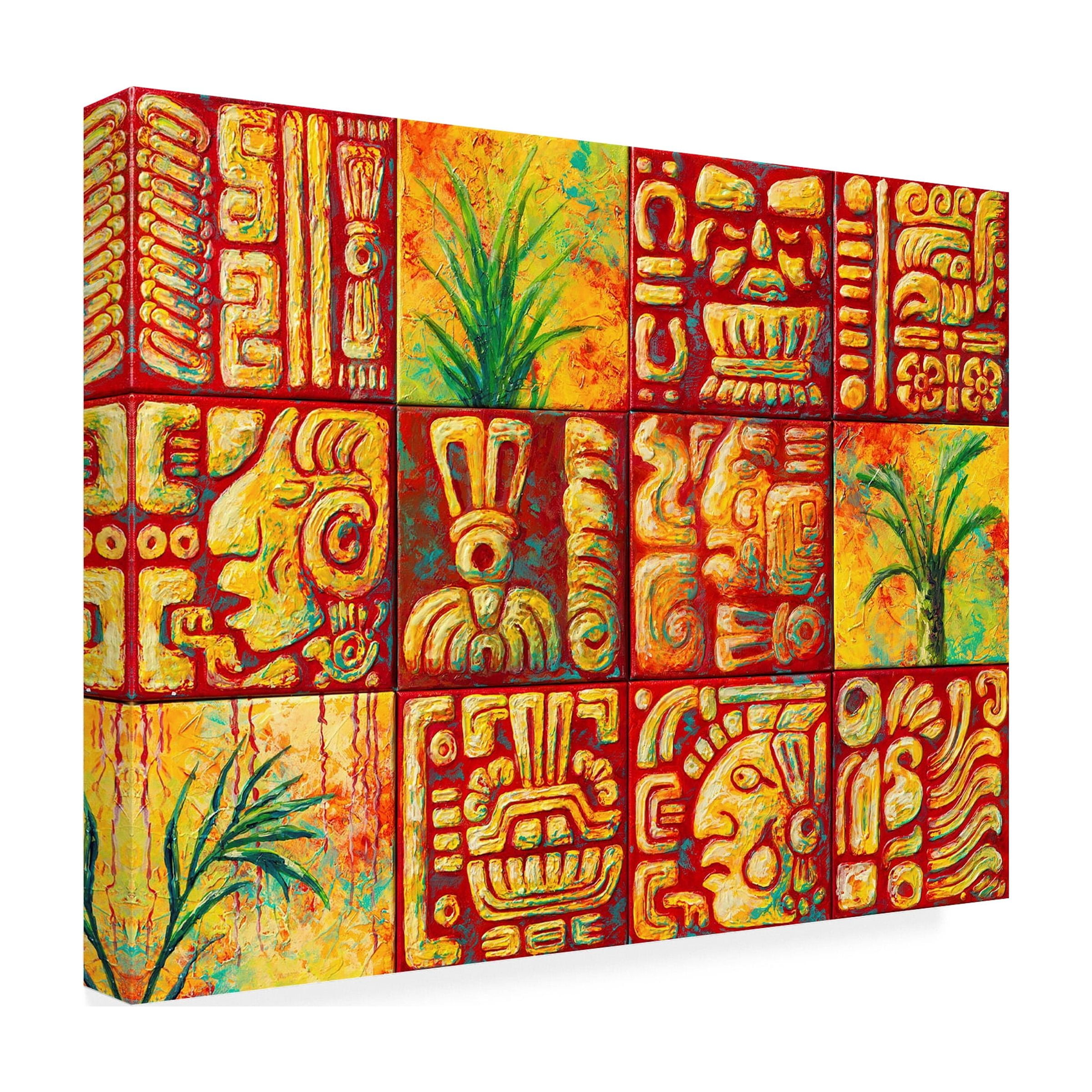 Marion Rose 'Mayan Tiles' Canvas Art