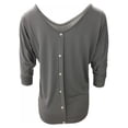 thumbnail image 3 of Yinrunx Oversized T Shirts for Women/ T Shirts for Women 3/4 Sleeve T Shirts for Women V Neck T Shirts Women T Shirt Dresses for Women Summer T Shirts for Women Fashion V Neck Blouses Shirts for Women, 3 of 6