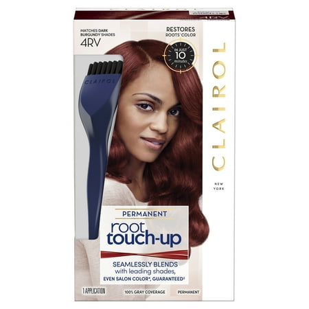 Clairol Root Touch-Up Permanent Hair Color, 4RV Dark (Best Box Burgundy Hair Color)