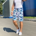 thumbnail image 2 of KLL Icy Blue Snowflakes for Men's 1-Pack Shorts,Sleep Pajama Shorts for Men Soft Pj Shorts Men's Pajama Bottoms Sleepwear -XX-Large, 2 of 7
