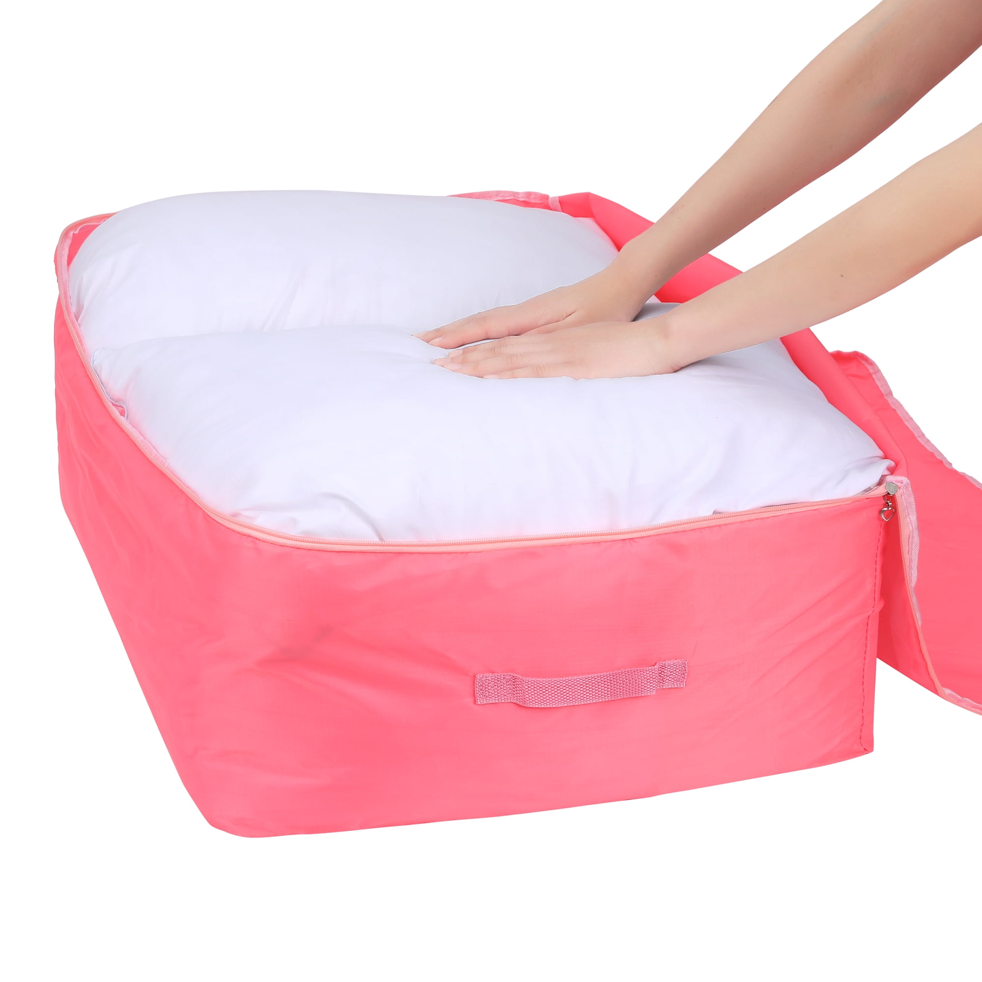 Unique Bargains 1 Pack Clothes Storage Bags Moving Bags Pink 23.5*19.5*10in