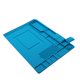 thumbnail image 2 of Estera de soldadura antiestática, almohadilla de estación de trabajo multiusos magnética resistente al calor para soldar reparación de relojes de teléfonos (1 unidad, azul), 2 of 5