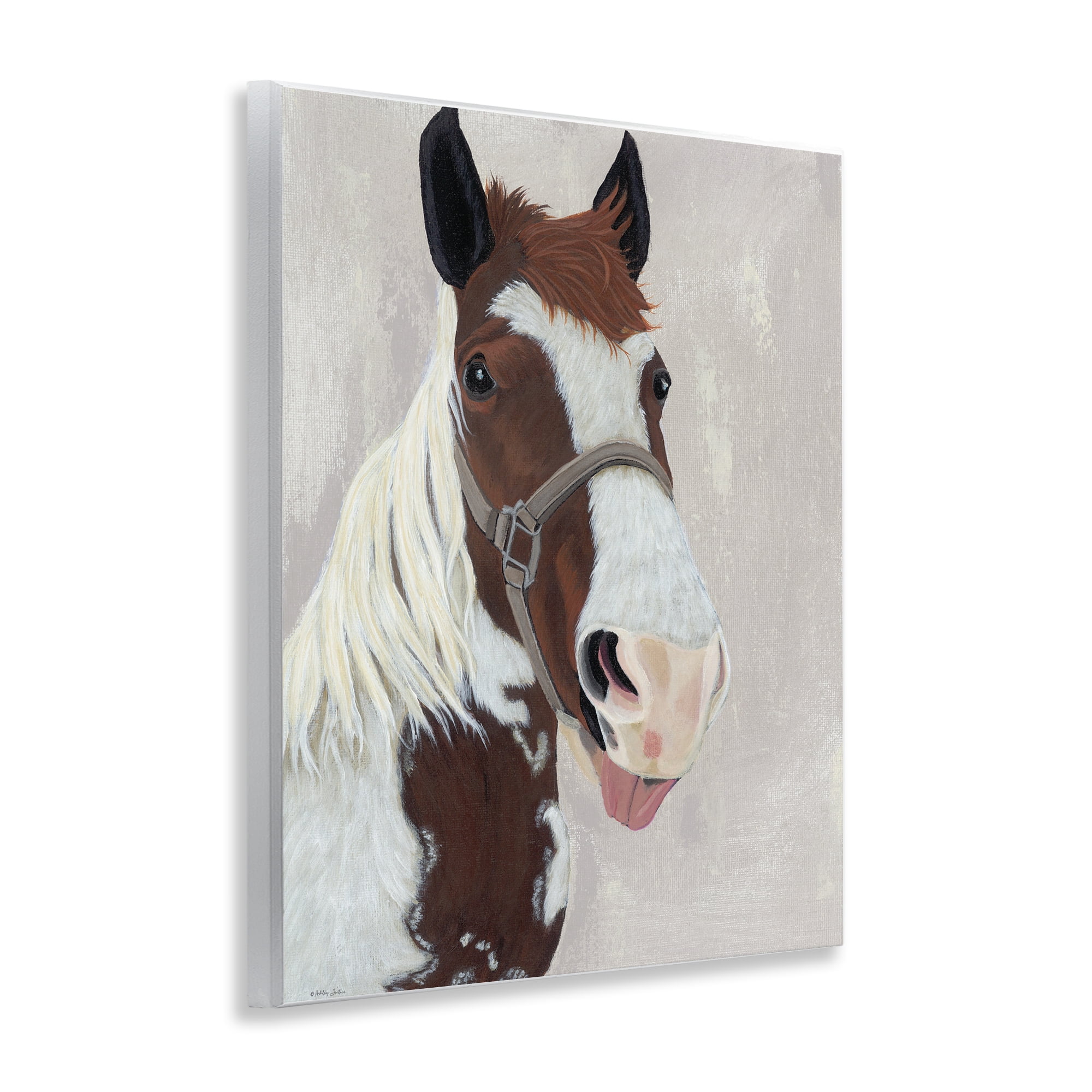 Stupell Industries Henry Horse Funny Tongue Wall Plaque Art, design by Ashley Justice