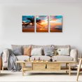 thumbnail image 2 of Print Artwork Blue Ocean Sea Wall Art - Art - Canvas Prints Picture Seaview Bottom View Beneath Surface Pictures Painting On Canvas Modern Seascape Home Office Decor, 2 of 6
